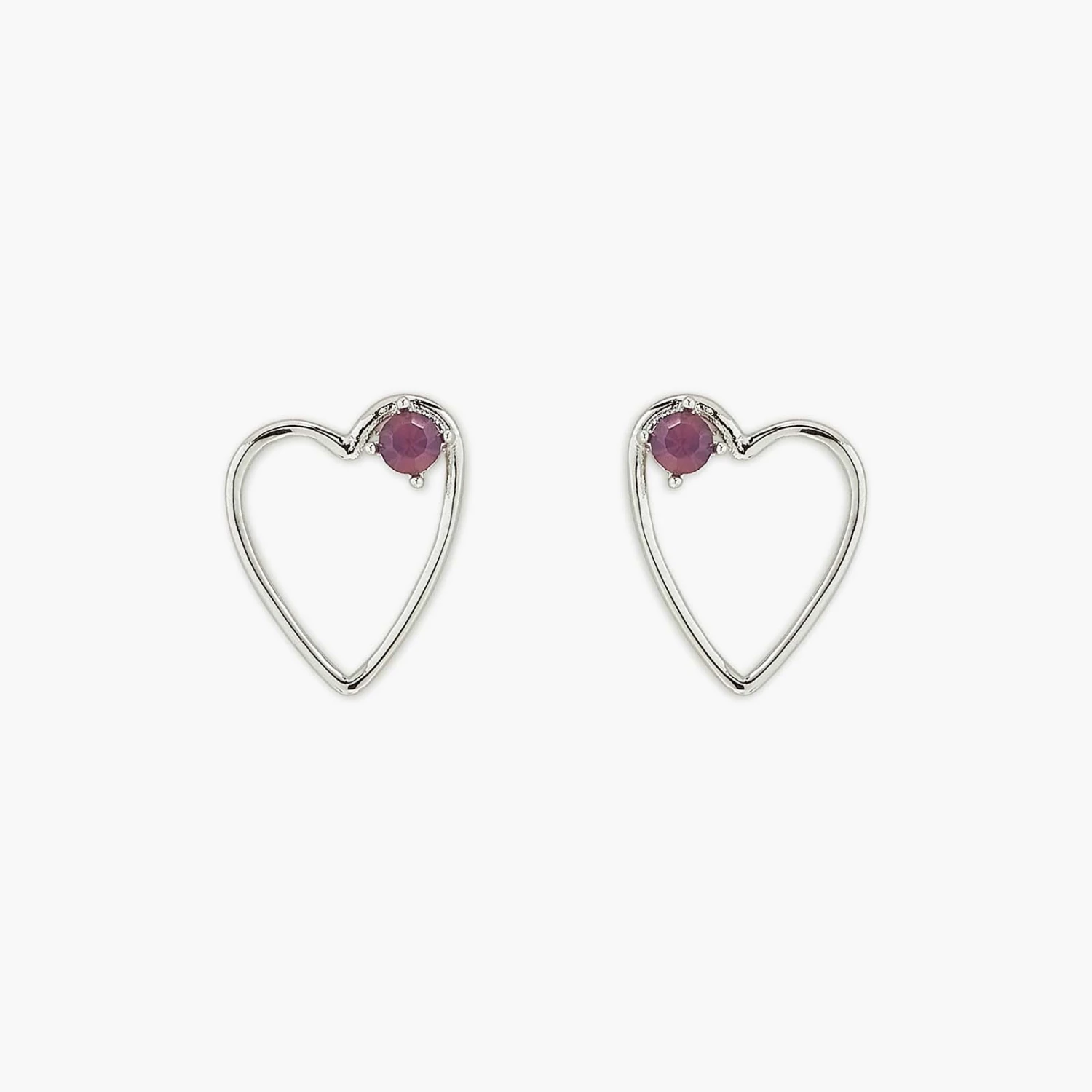 Sweetheart Stone Earrings - Image 2
