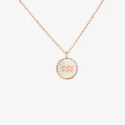 Zodiac Mother Of Pearl Necklace