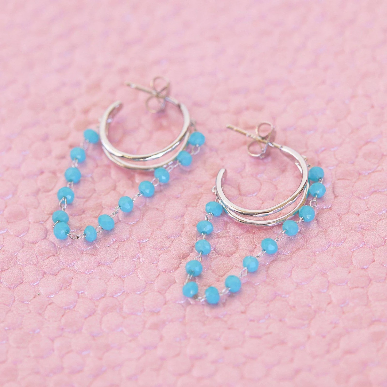 Neon Chain Hoop Earring - Image 4