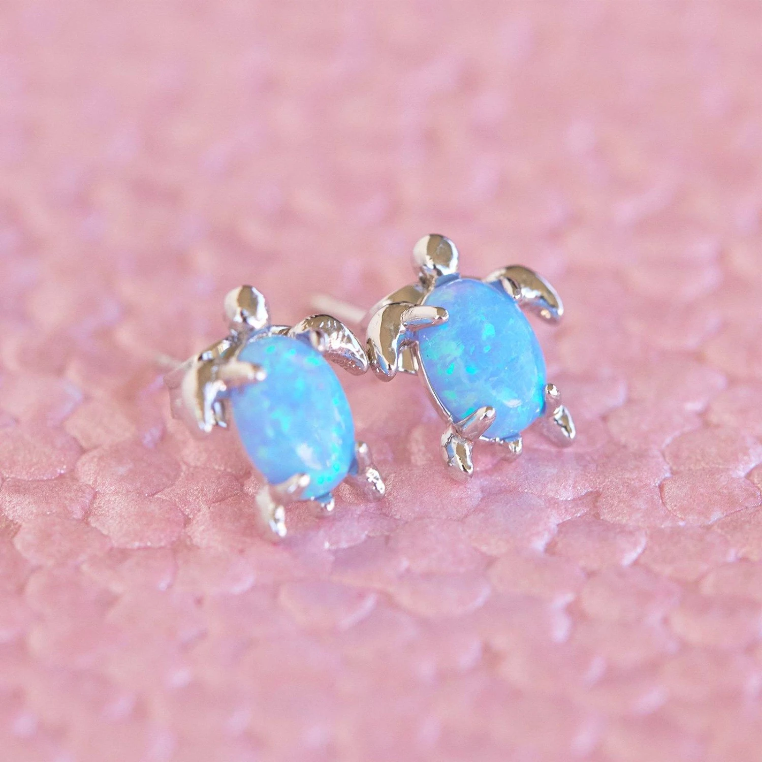 Opal Sea Turtle Earring - Image 3