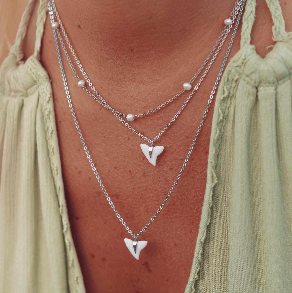 Shark Tooth Pendant Necklace - Image 7