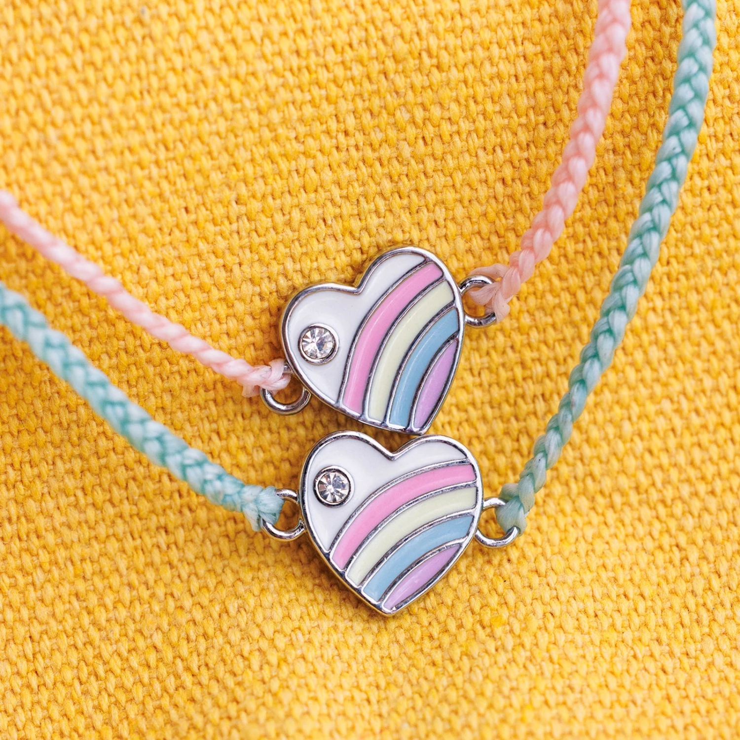 Pastel Vintage Heart Charm Bracelet - Image 5