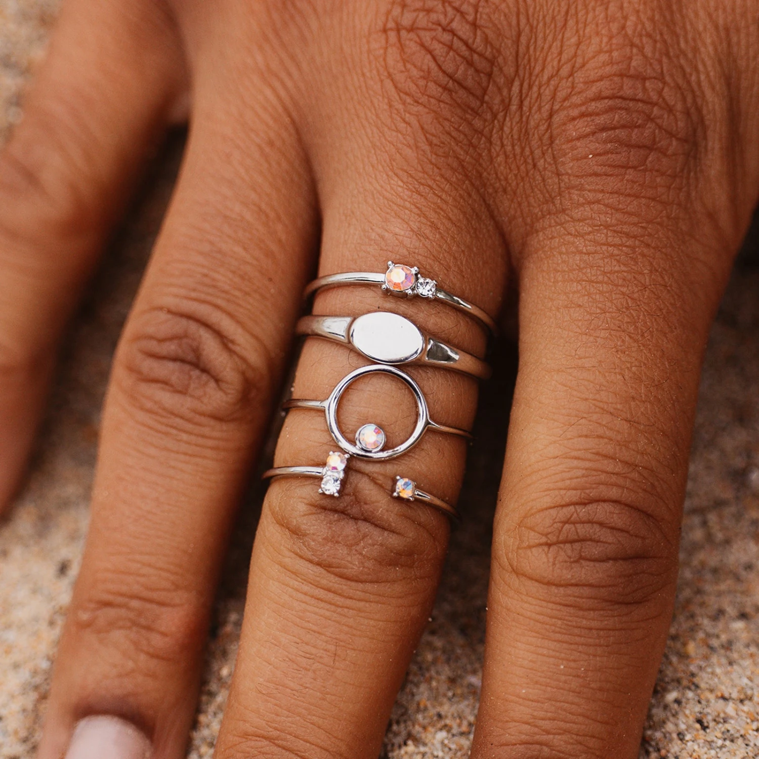Crystal Sky Ring Stack - Image 6