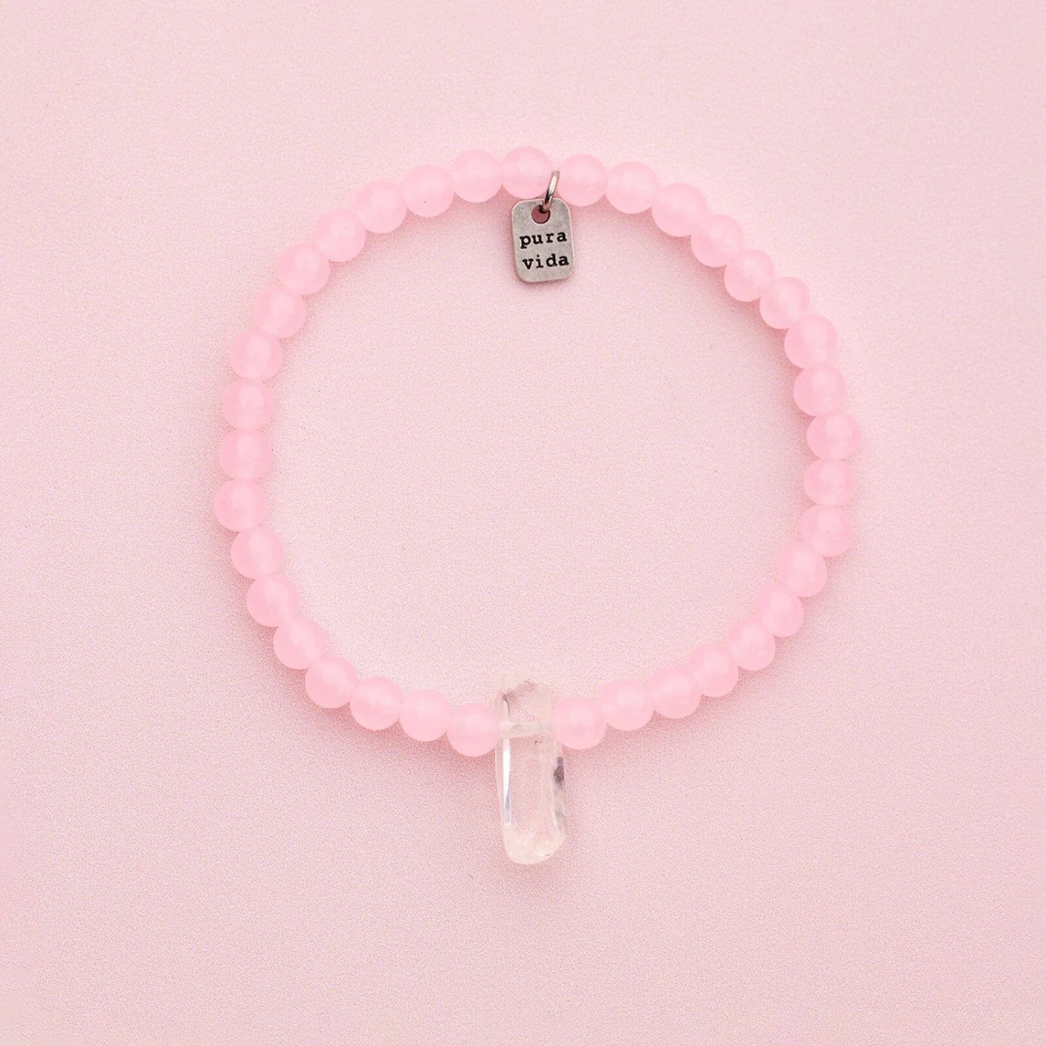 Rose Quartz Intention Stretch Bracelet - Image 5