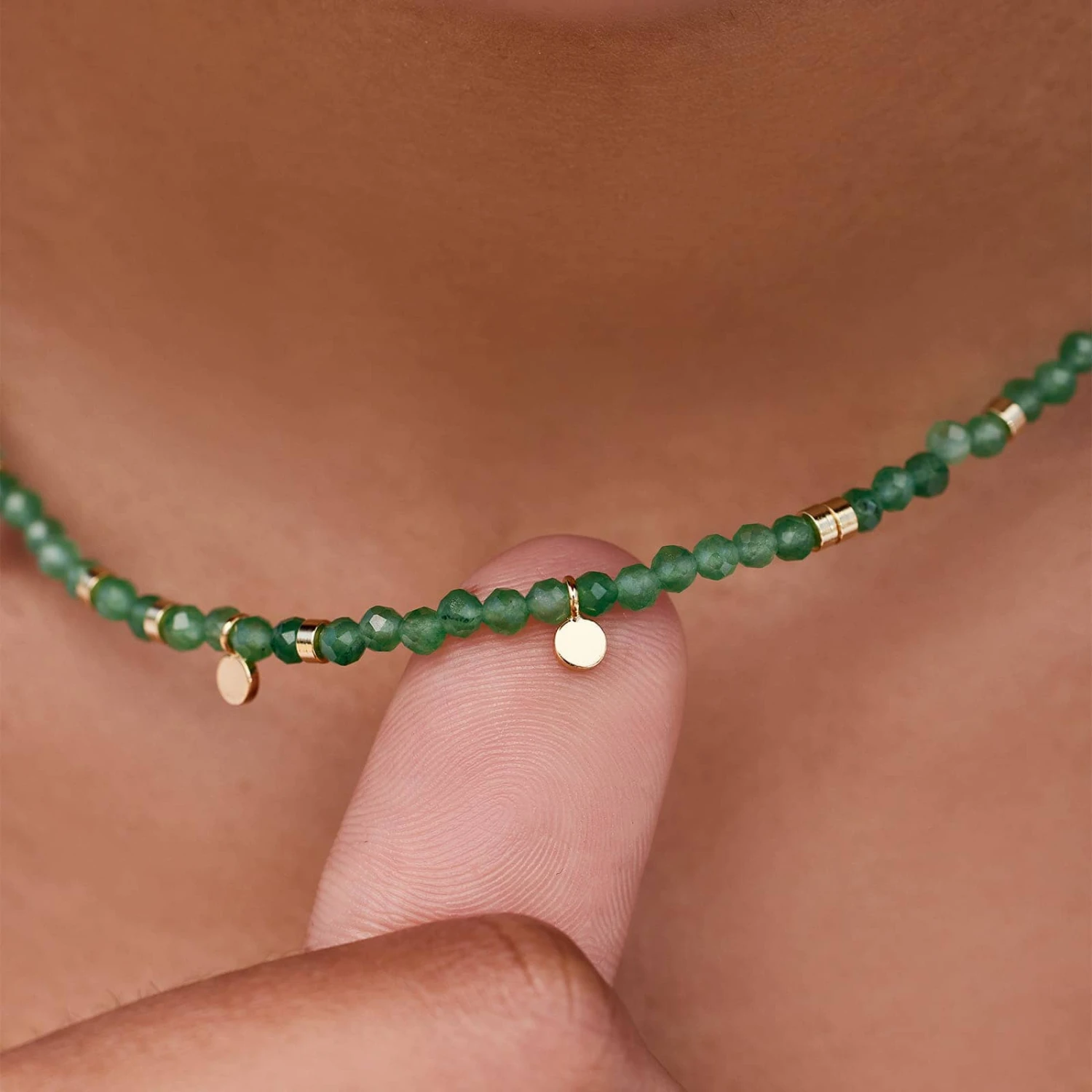Jade Beaded Choker - Image 3