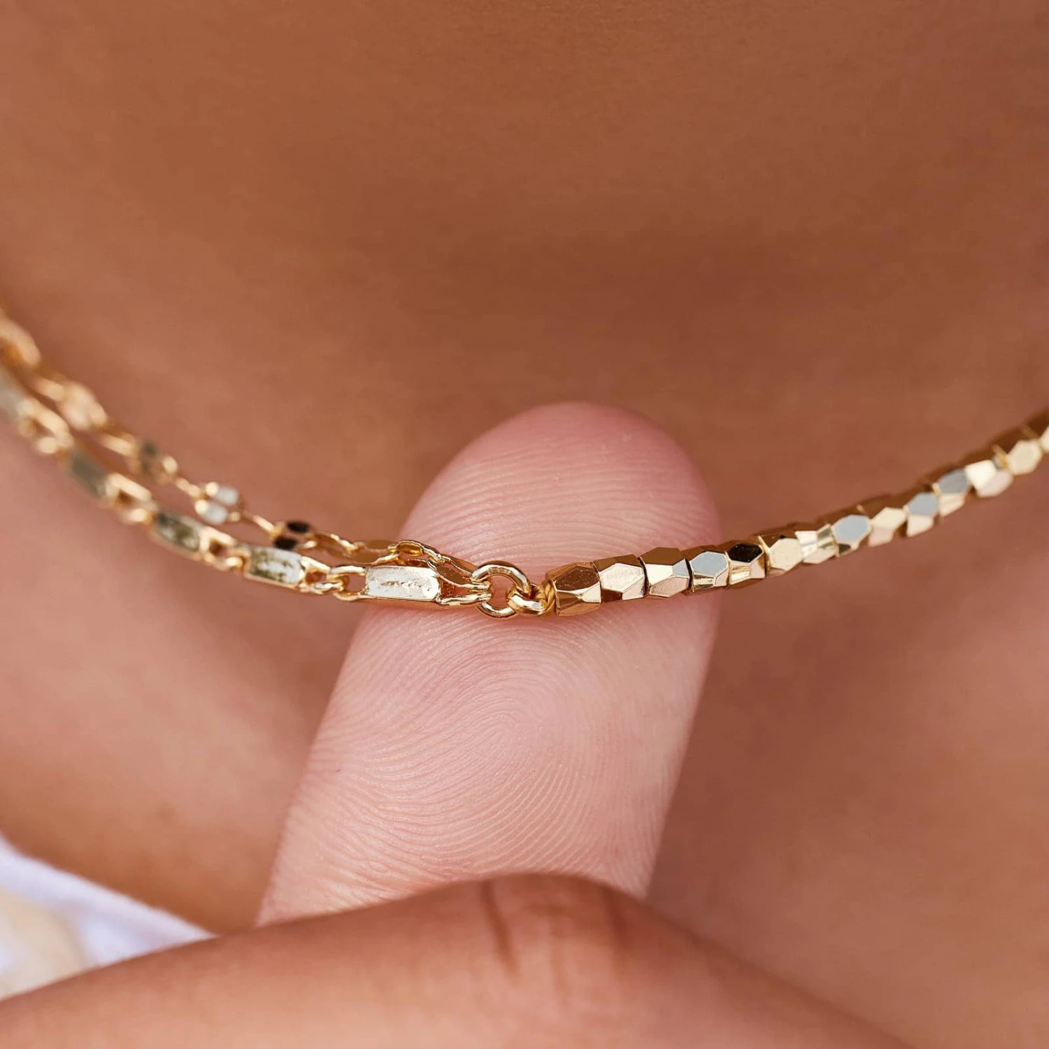 Metal Bead & Chain Choker - Image 4