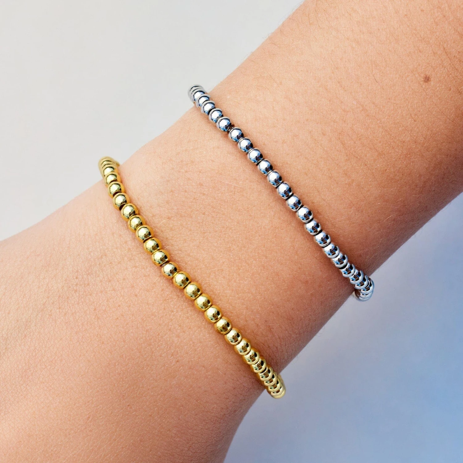 Harper Round Bead Stretch Bracelet - Image 11