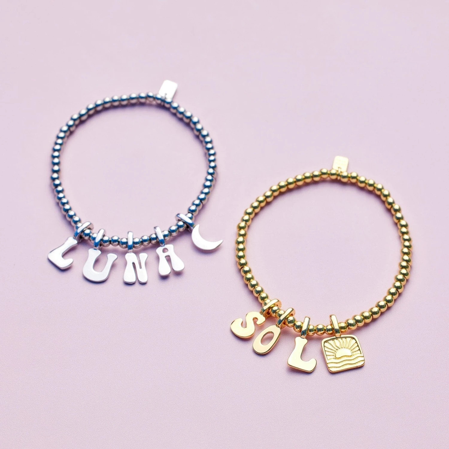 Harper Round Bead Stretch Bracelet - Image 4