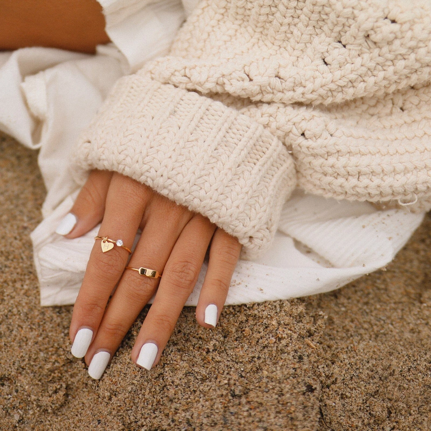 Demi-Fine Engravable Heart Ring - Image 7