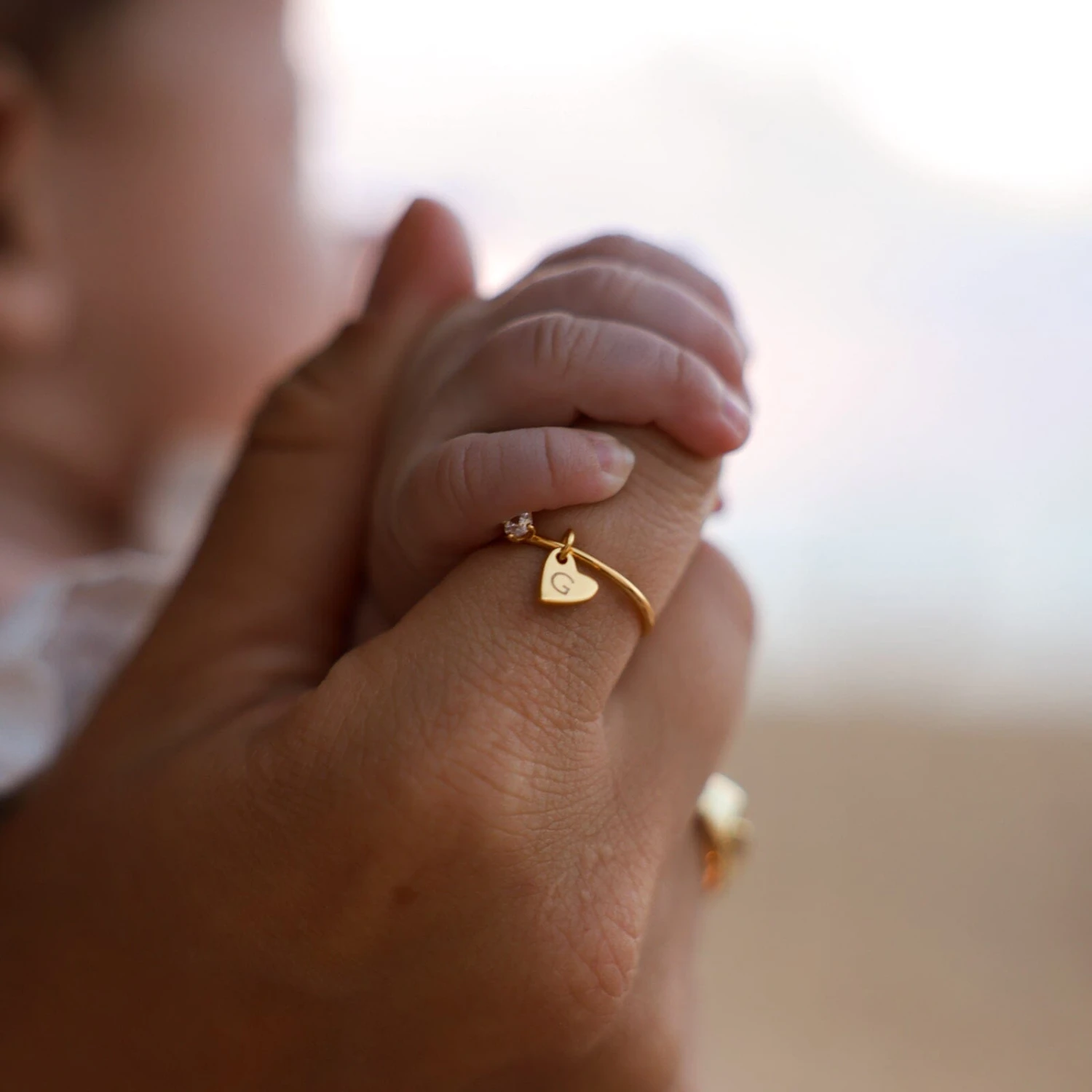 Demi-Fine Engravable Heart Ring - Image 10