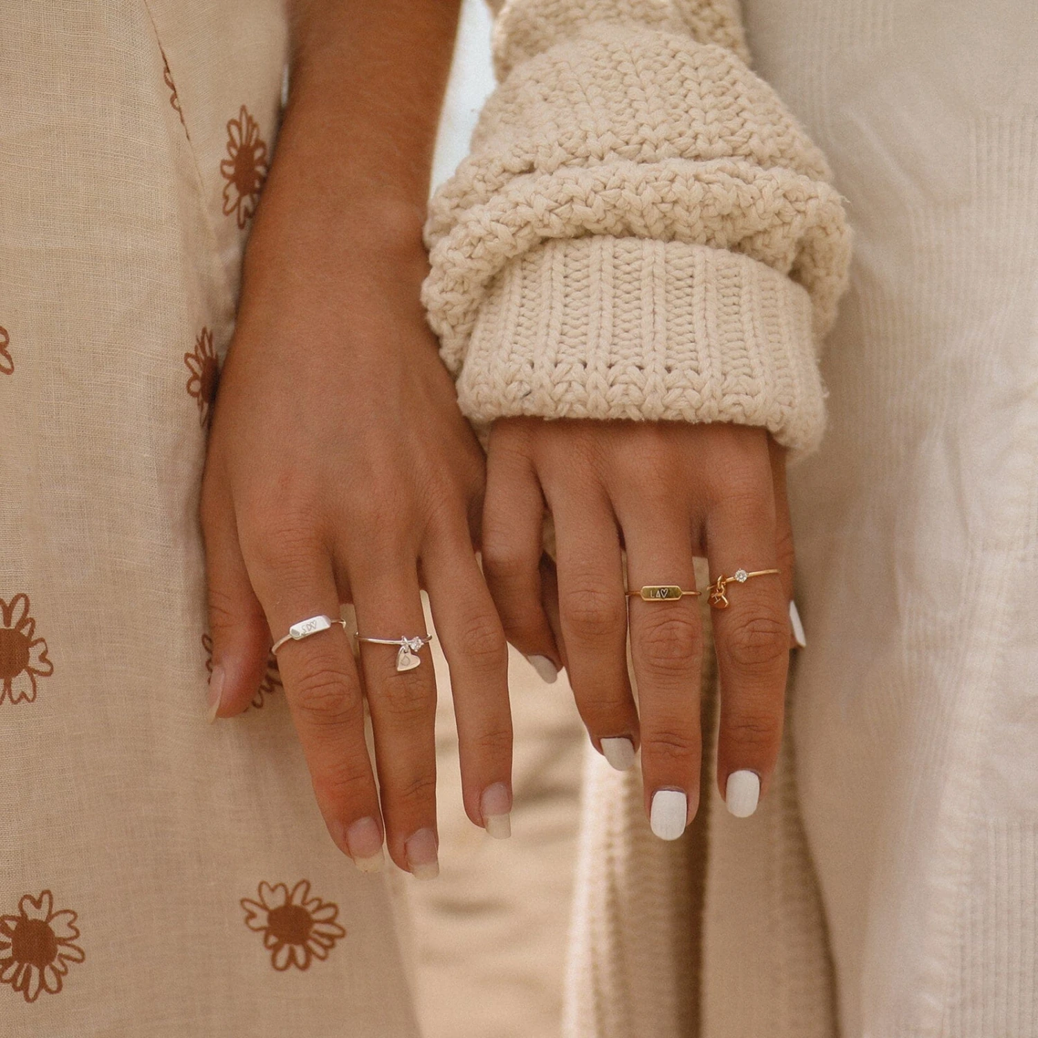 Demi-Fine Engravable Heart Ring - Image 6