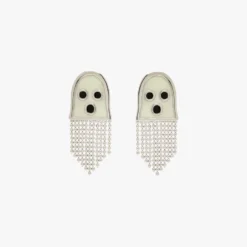 Glow In The Dark Ghost Emoji Stud