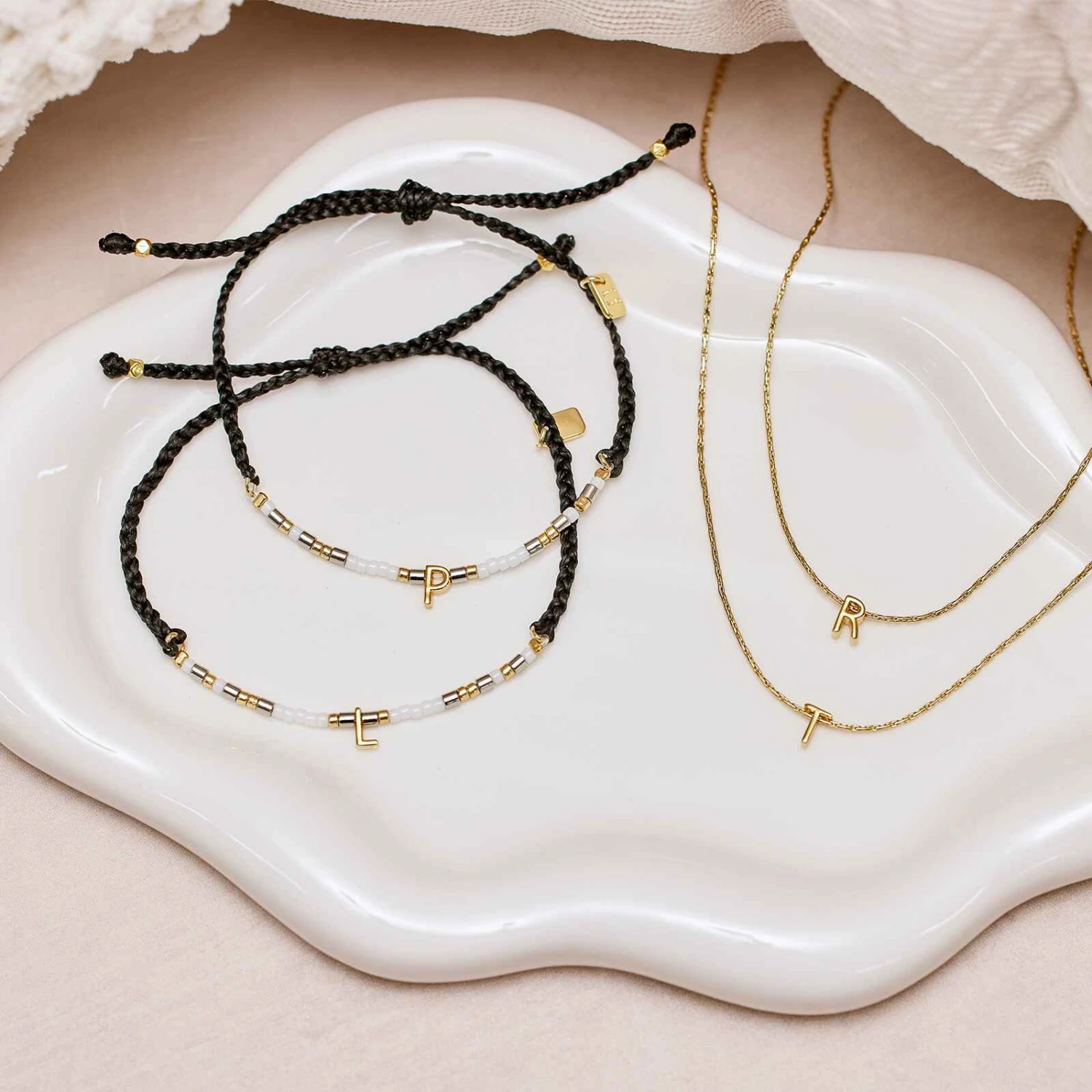 Snake Chain Alphabet Necklace - Image 4