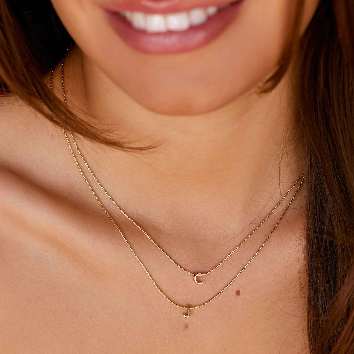 Snake Chain Alphabet Necklace - Image 6