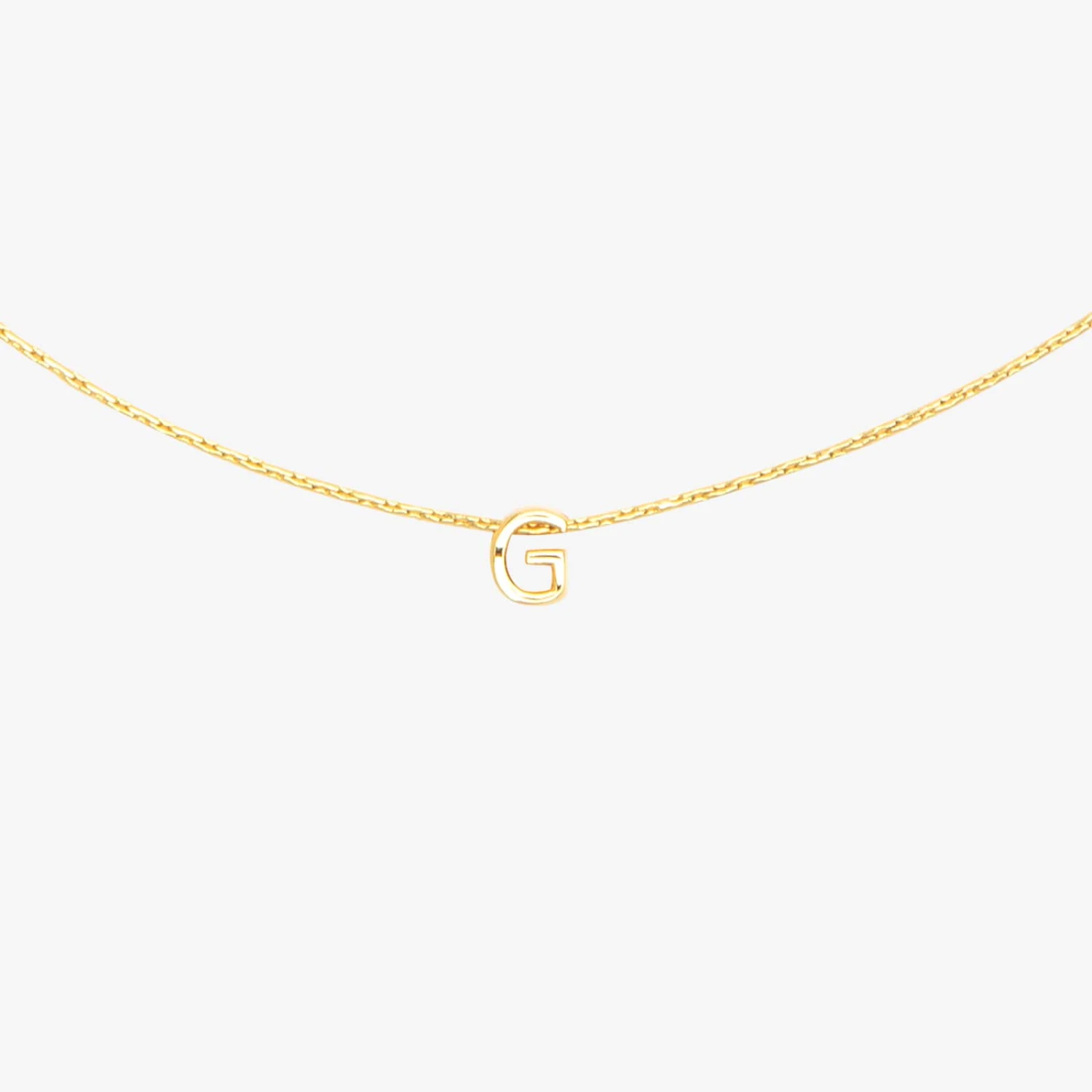 Snake Chain Alphabet Necklace - Image 18