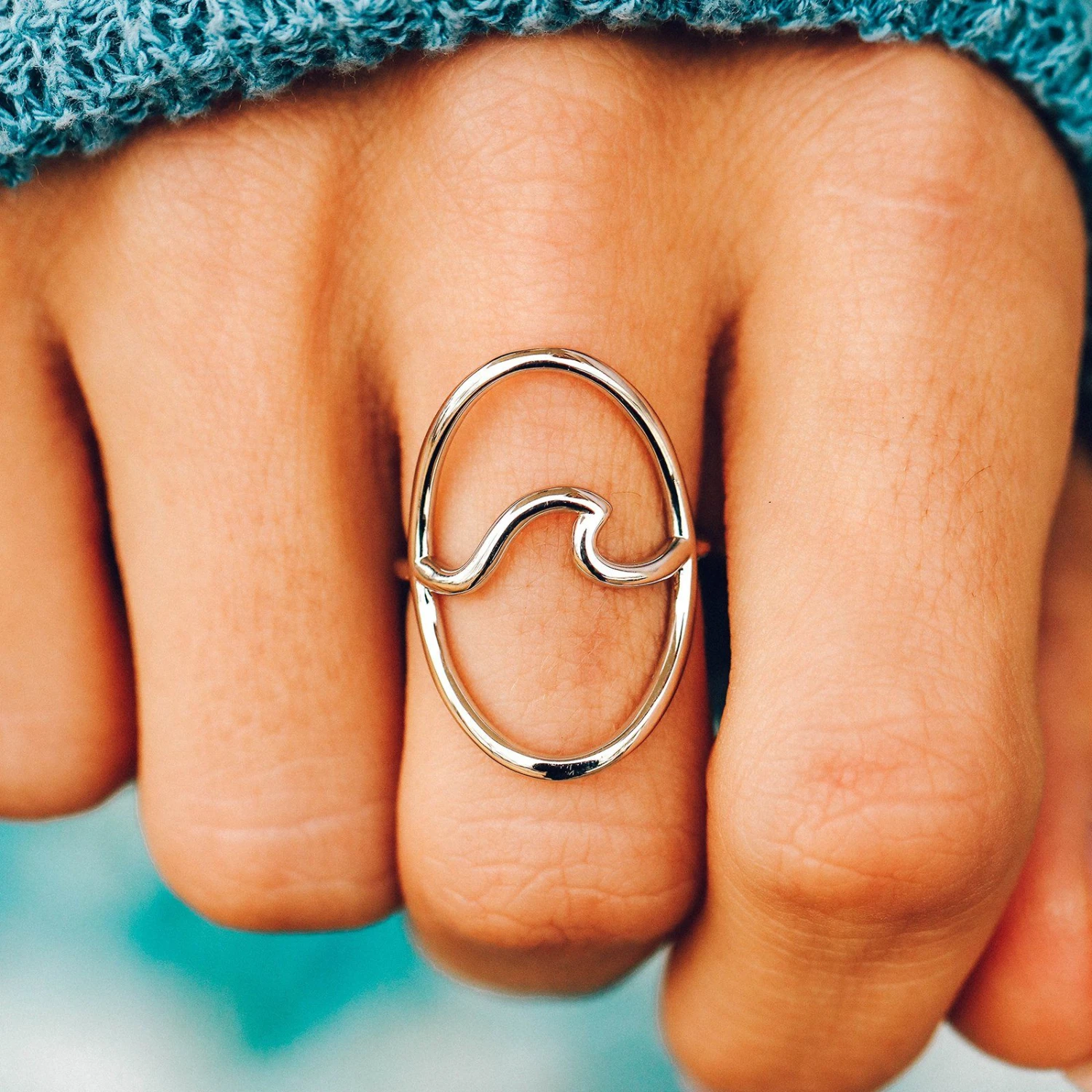 Statement Wave Ring - Image 2