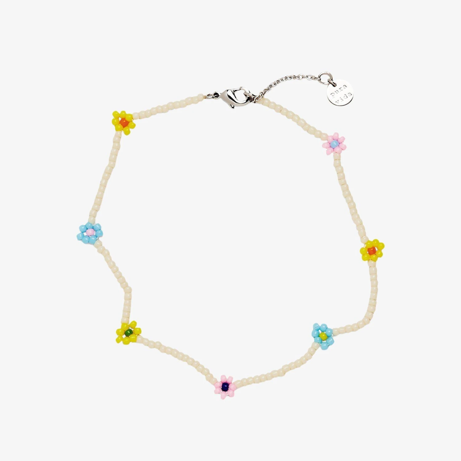 Beaded Flower Anklet - Image 2