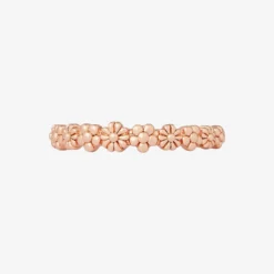 Rose Gold Floral Stacking Ring