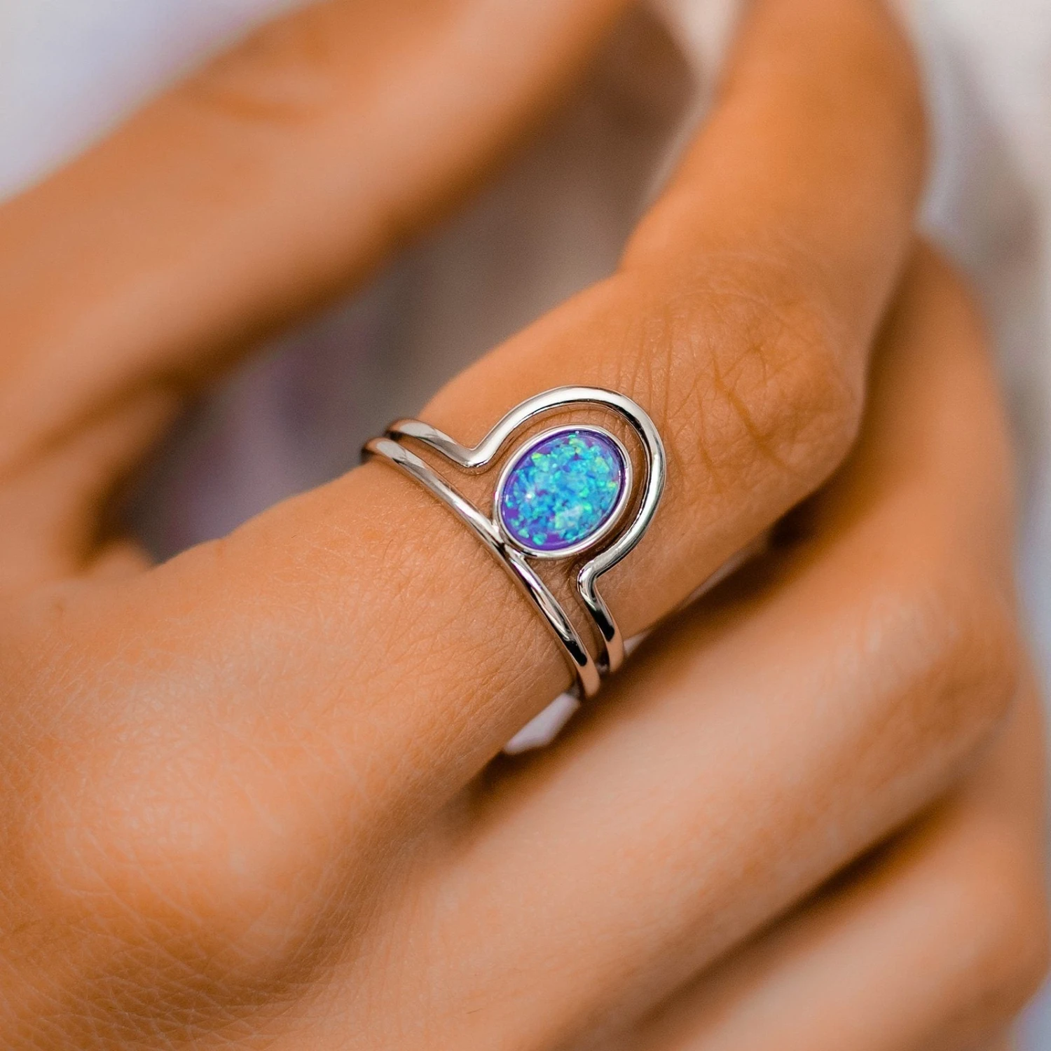 Crowned Opal Ring - Image 3