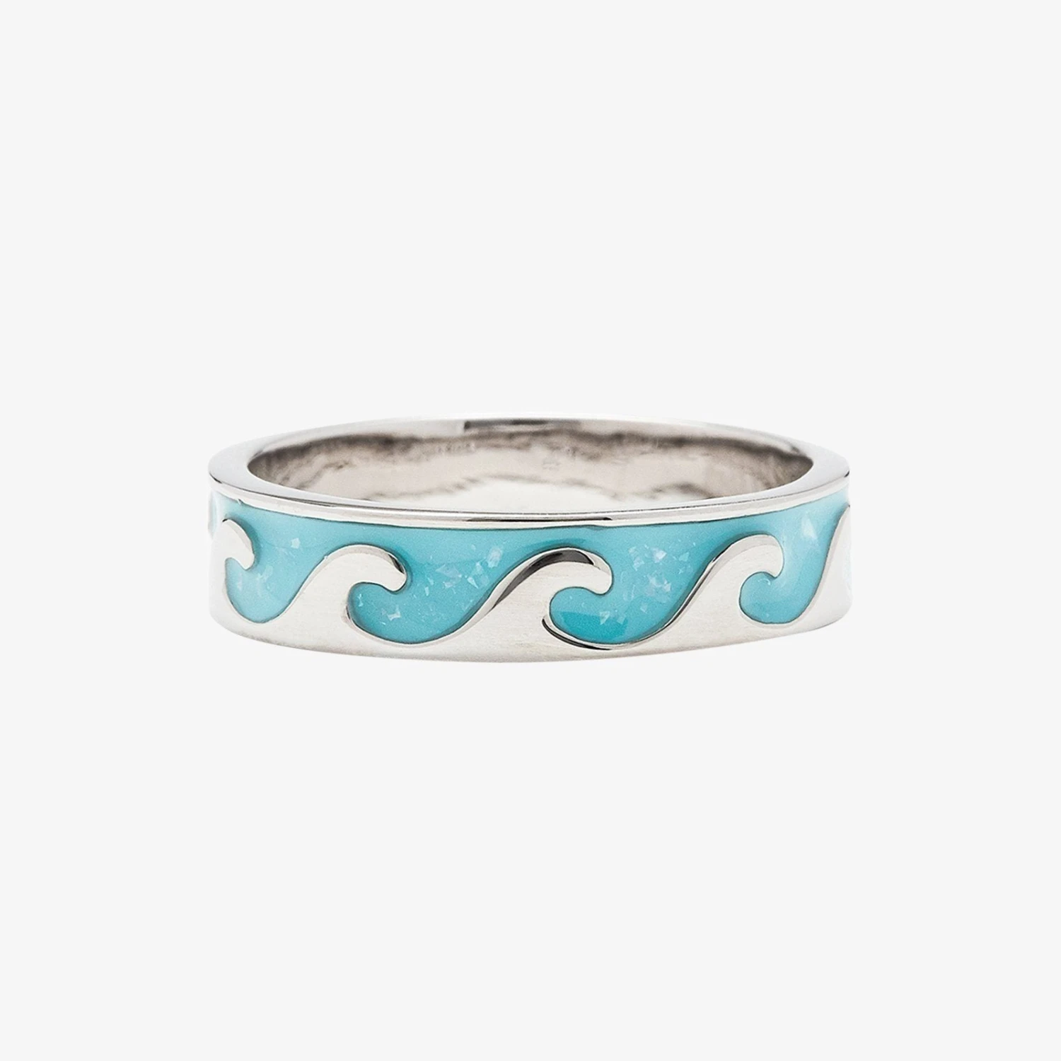 Reversible Enamel Wave Ring - Image 2