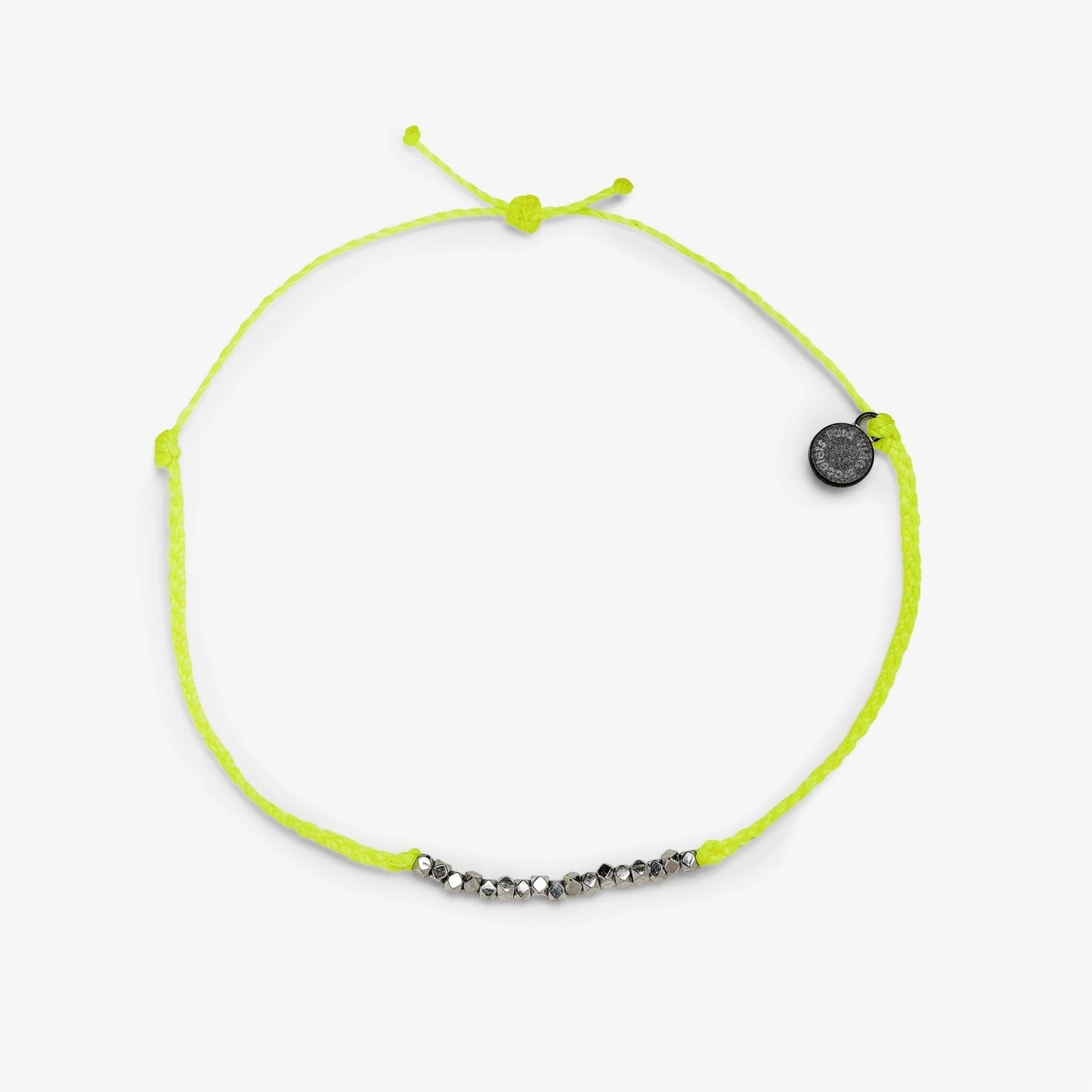 Faceted Metal Bead Anklet - Image 2