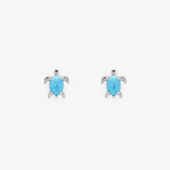 Opal Sea Turtle Earring